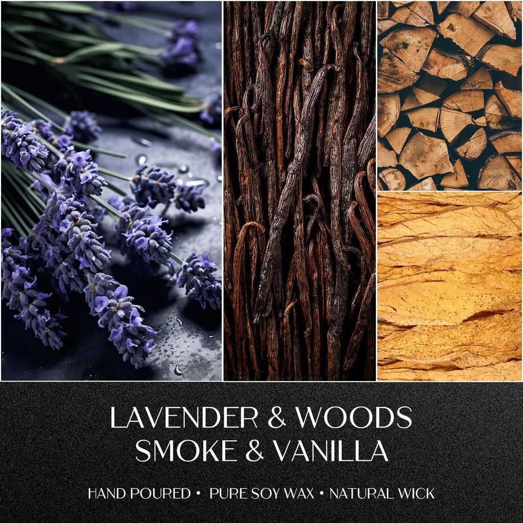 Scented Candles for Men, Soy Candles for Home Scented, Candle Gifts for Men, 4 Pack Aromatherapy Candle Gift Set for Relaxing, Stress Relief & Home Decor
