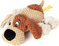 Dog Toys for Aggressive Chewers-Dog Toys for Large Dogs, Big Dog Chew Toys and Large Breeds, Tough Durable Indestructible Dog Toys, Squeaky (Brown) (Brown)