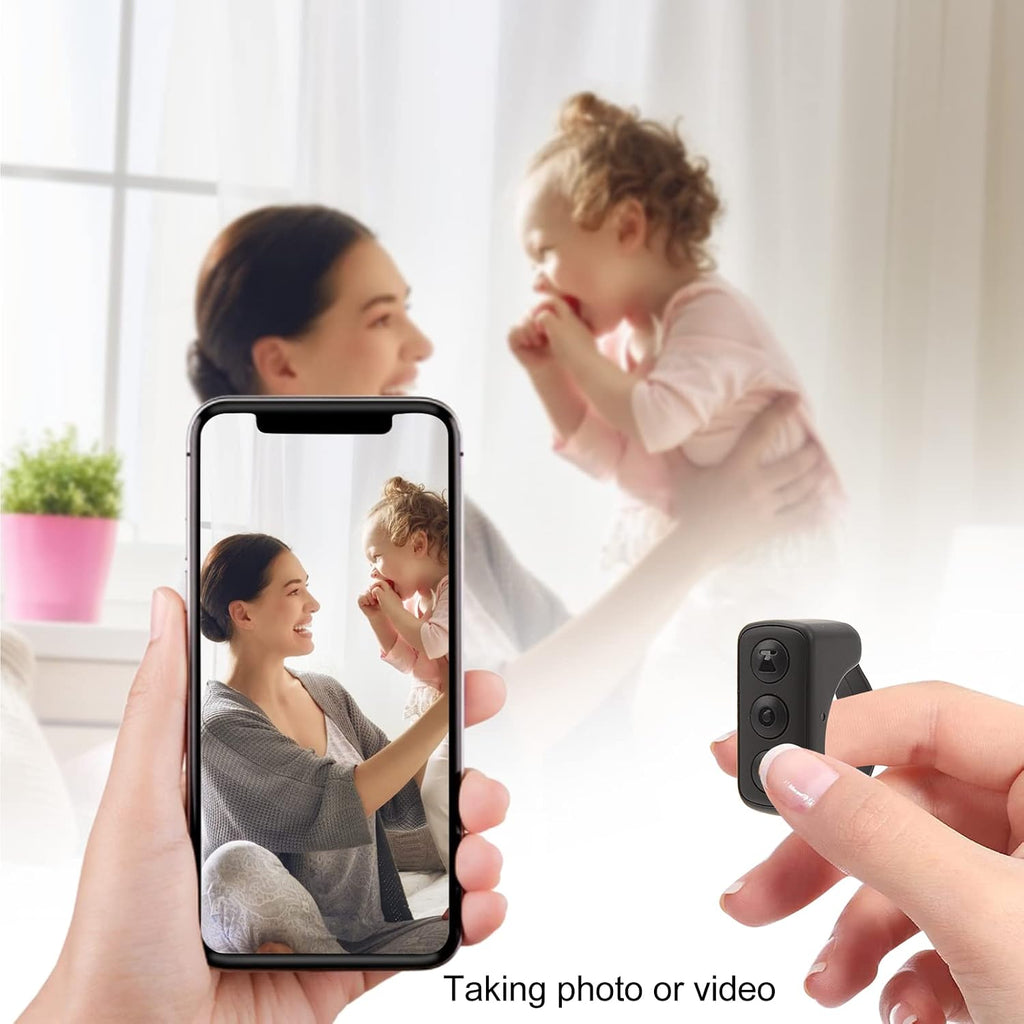 Tiktok Remote Control Kindle APP Page Turner,Bluetooth Camera Video Recording Remote,App Remote Scrolling Ring Clicker,Tik Tok Scrolling Ring for Cell Phone (Black)