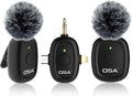 3 in 1 Wireless Microphone for Iphone,Camera,Android,And Laptop, 8H Long Working Time Lapel Mic with Noise Reduction for Video Recording,Vlog,Youtube,Tiktok