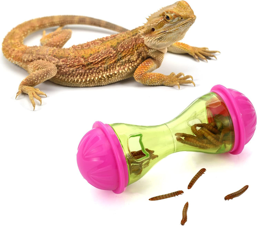 Bearded Dragon Toys (3Pcs) - Reptile Enrichment Ball Accessories, Food Toys, Transparent Design, Pet Tank Decor, Lizard Gecko Small Animal Habitat Terrarium