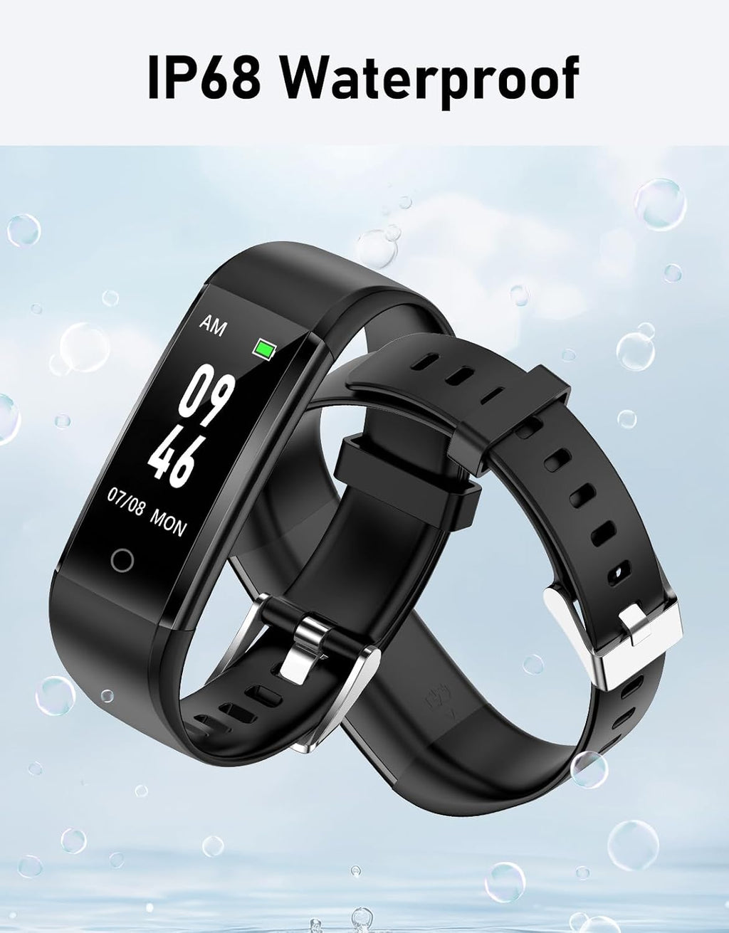 Non-Bluetooth Pedometer Step Counter Watch (No App/No Phone Required)