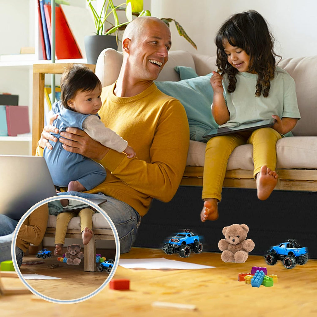 Toy Blocker for under Couch and under Bed, 11Cm X 3M under Couch Blocker for Babies Toys and Pets Toys from Going Sliding, Adjustable Bed Gap Bumper under Sofa & under Furniture