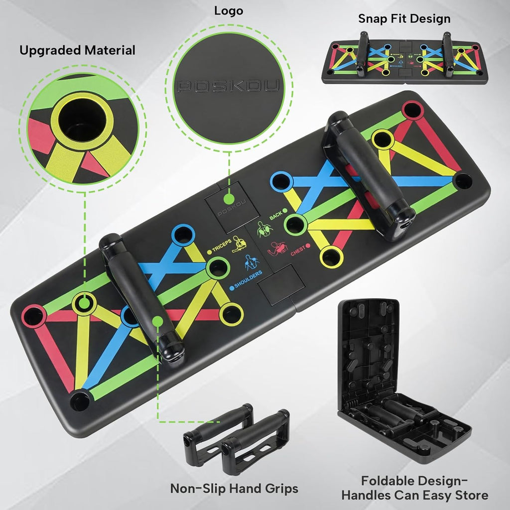 Push up Board Home Exercise Press up Board Strength Training Workout Fitness Gym Equipment