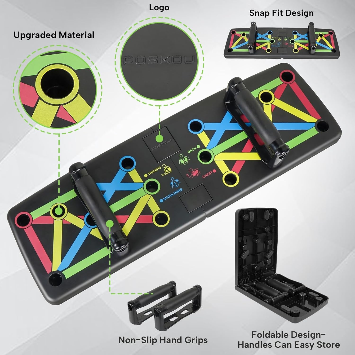 Push up Board Home Exercise Press up Board Strength Training Workout Fitness Gym Equipment