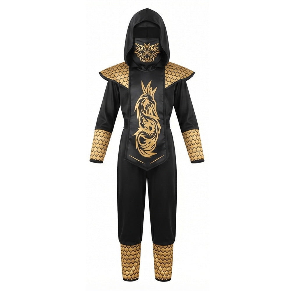 Festival Ninja Cosplay Costume for Kids Halloween Role Play Performance Outfit