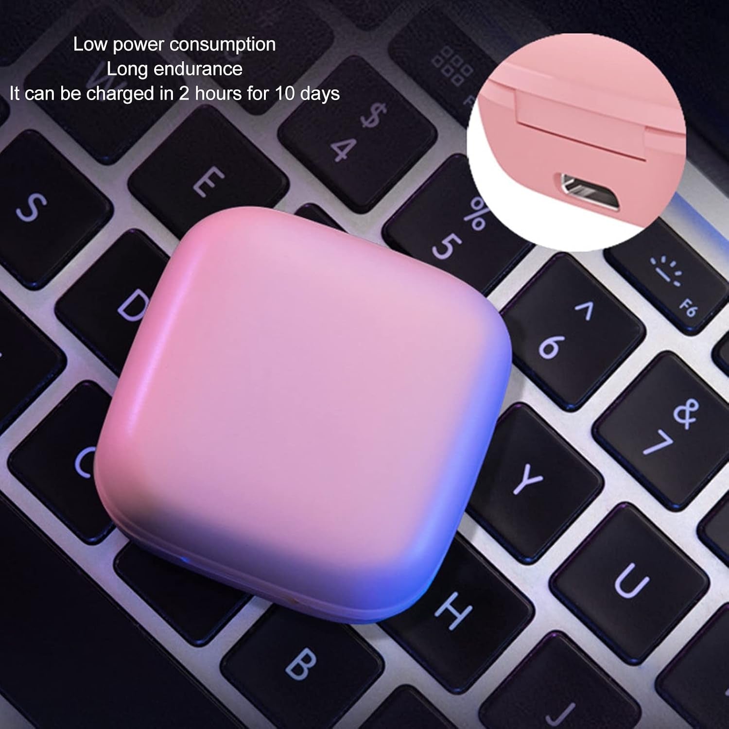 Tiktok Remote Control Kindle APP Page Turner,Bluetooth Camera Video Recording Remote,App Remote Scrolling Ring Clicker,Tik Tok Scrolling Ring for Cell Phone (Pink)