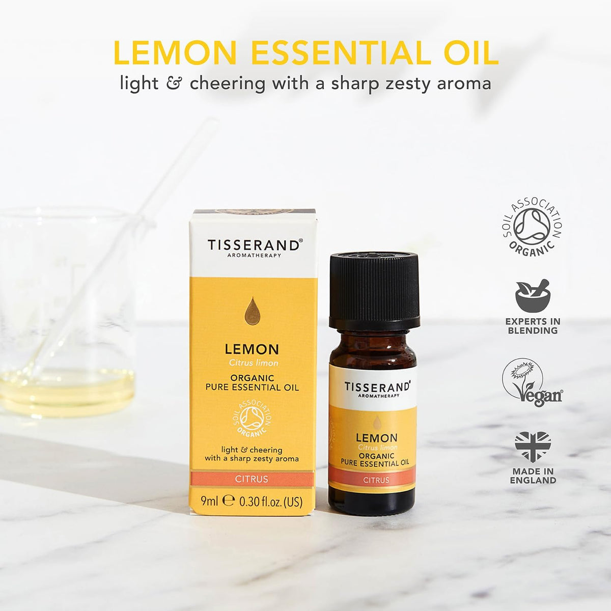 Lemon Organic Essential Oil - 9Ml