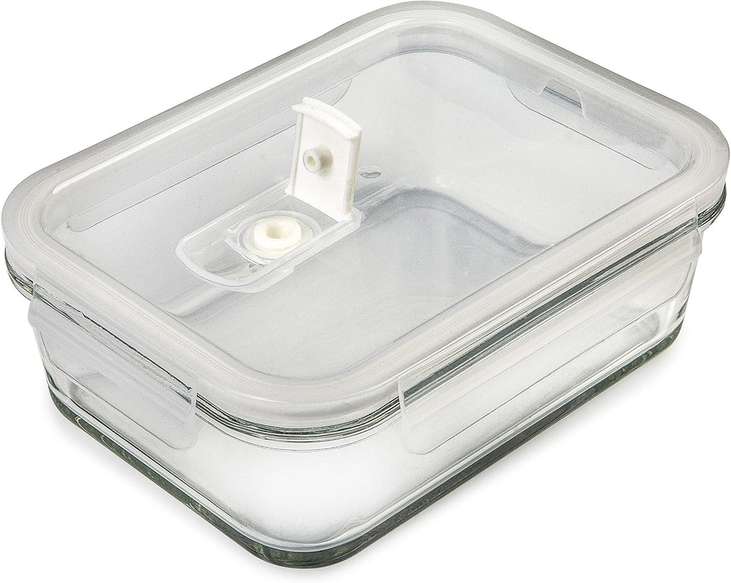 5 Pack 30Oz Glass Containers with Lids - 1 Compartment