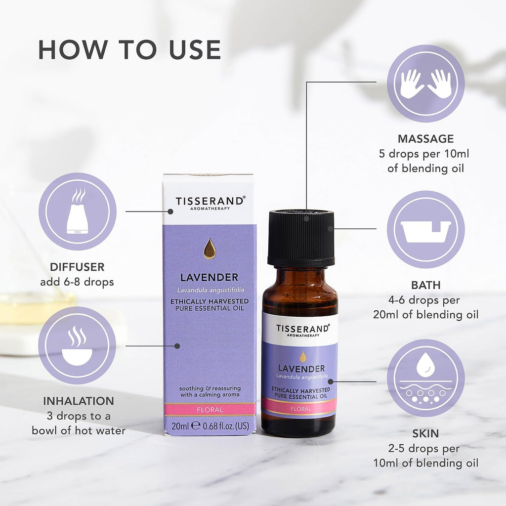 Lavender Ethically Harvested Essential Oil - 20Ml