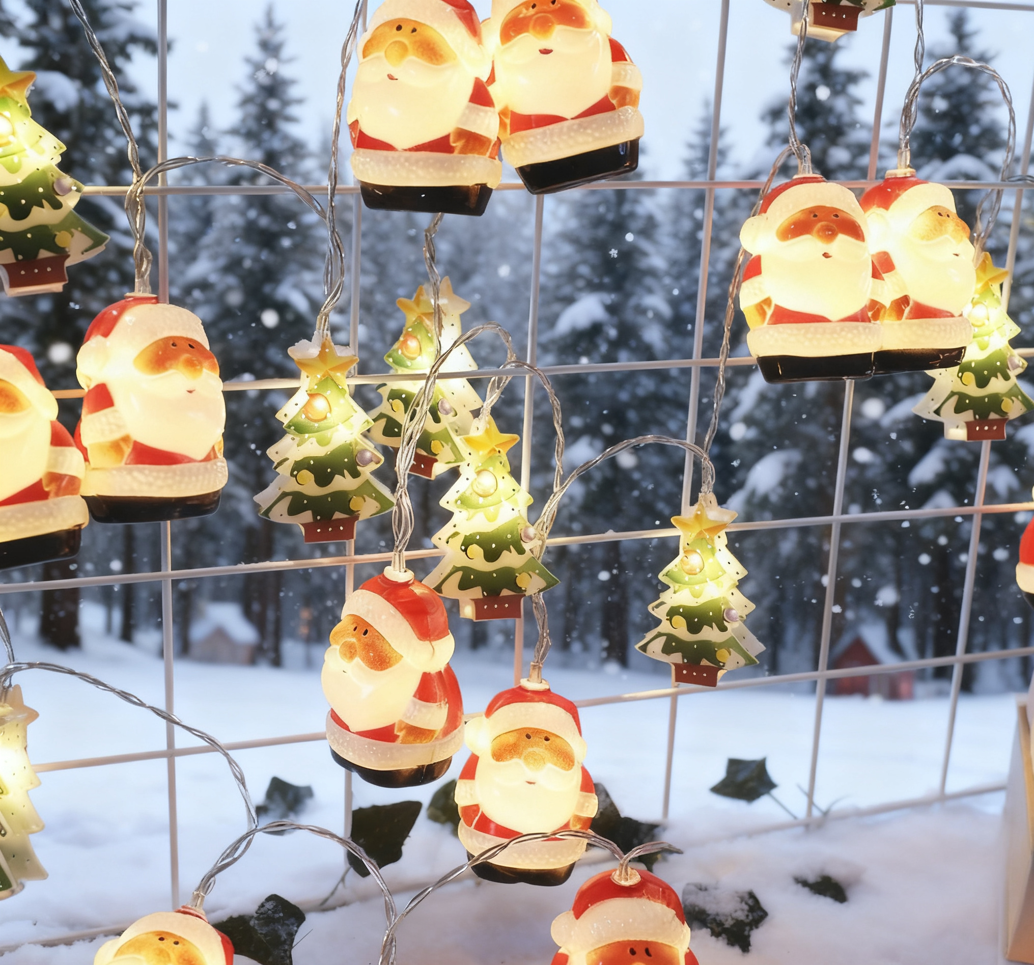 Santa Claus+Christmas Tree Christmas Lights LED Light String