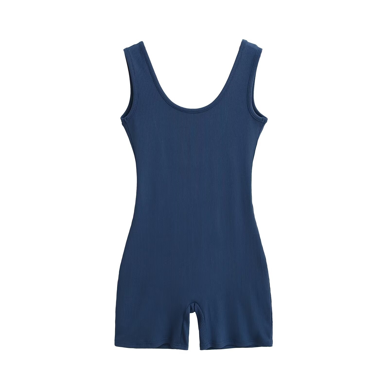 Large backless yoga jumpsuit shorts