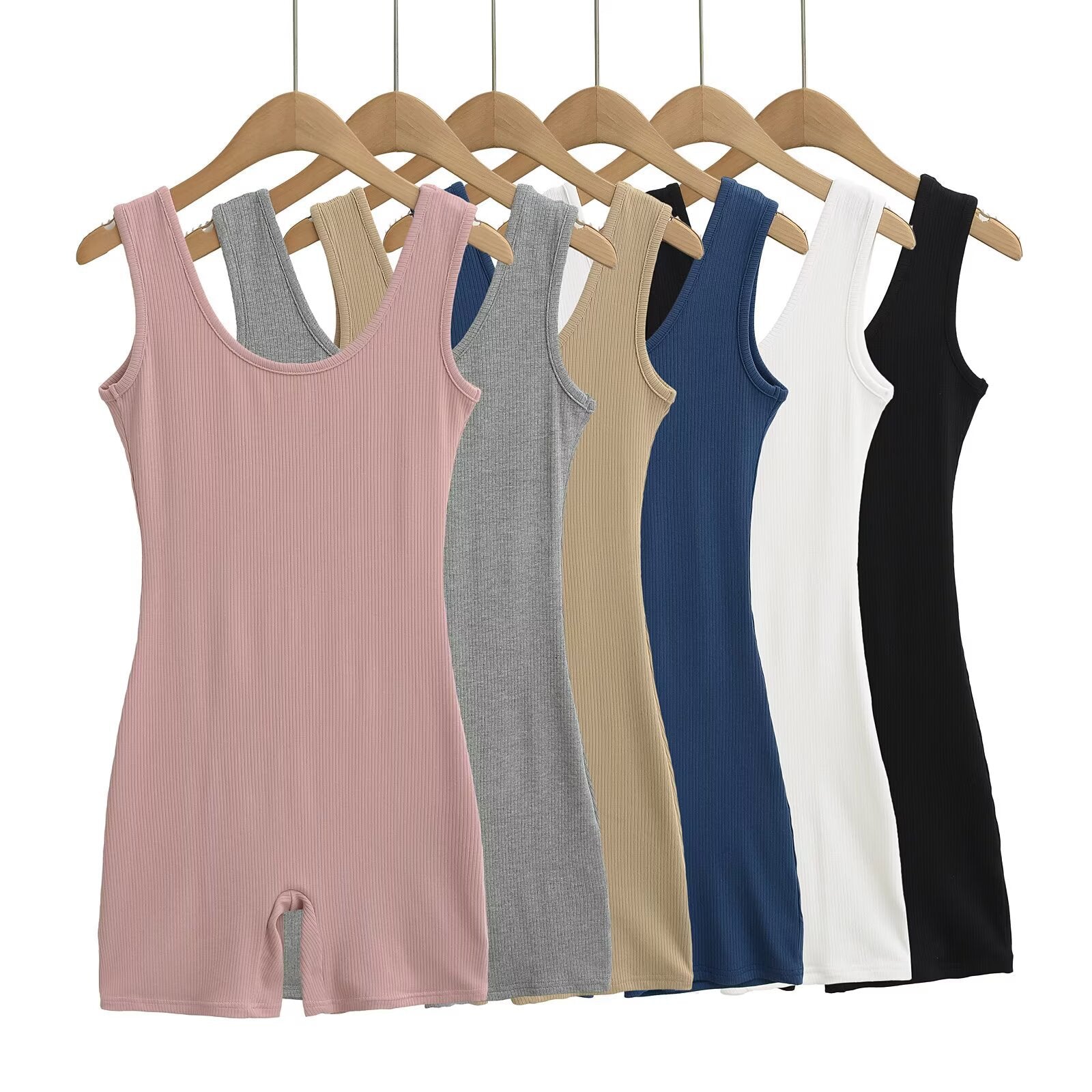 Large backless yoga jumpsuit shorts