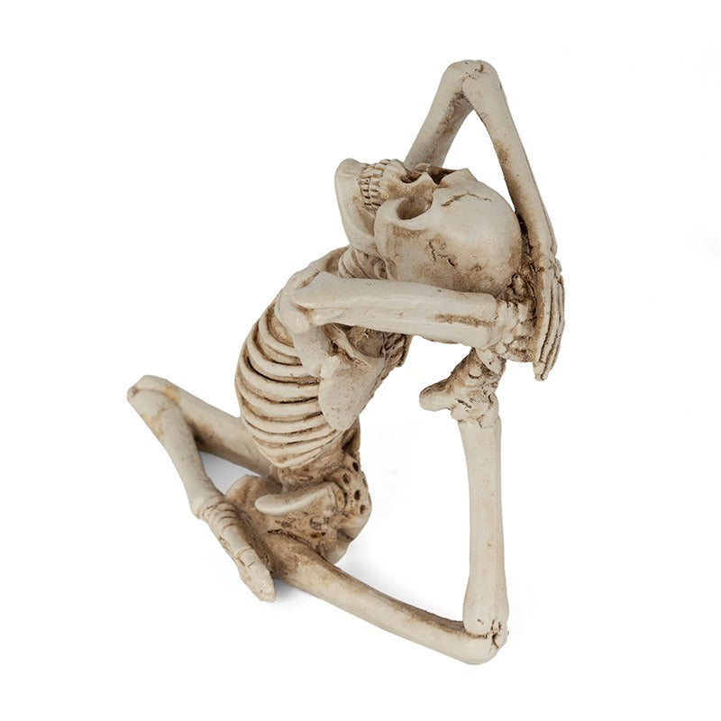 Yoga Skeleton Figure Skeleton Resin Craft ornament