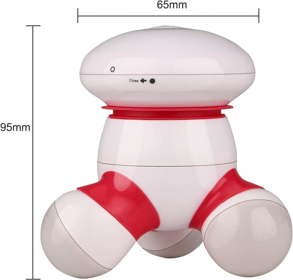 Cordless Mini Massager Portable Hand-Held Electric Vibrating Deep Tissue Percussion Body Massager for Back, Neck, Hand, Shoulder, and Full Body Pain Relief, 3AAA Battery Operated to Use Everywhere