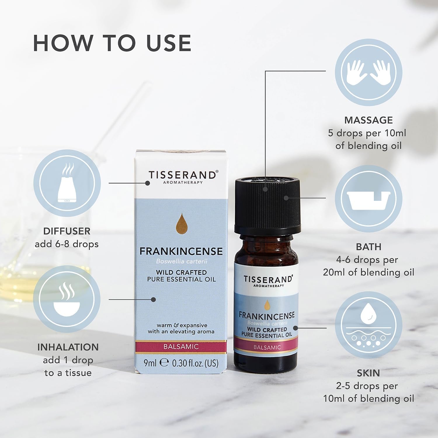 Frankincense Wild Crafted Essential Oil - 9Ml