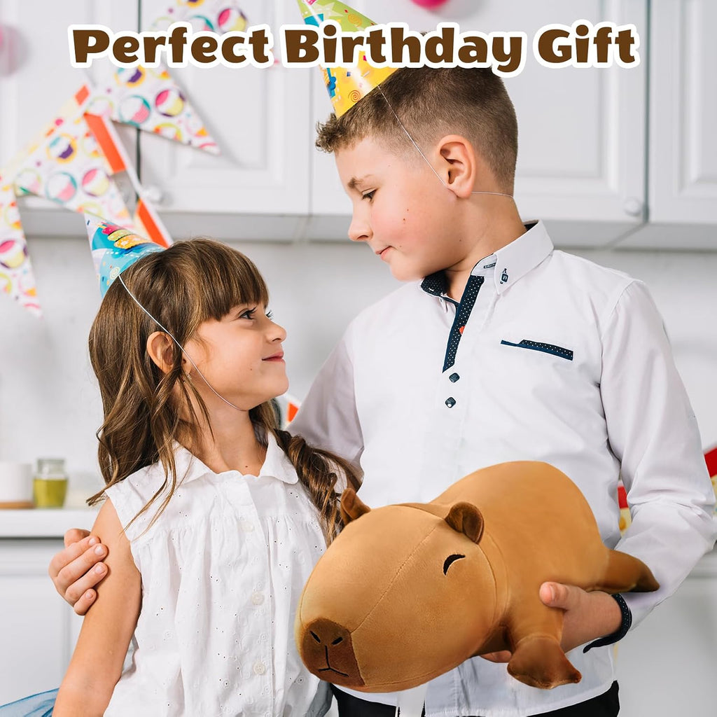 Capybara Plush Toy, Capybara with 4 Babies Inside, Soft Plush Toys