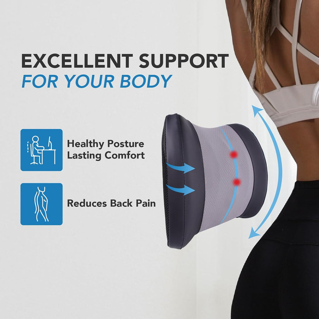 Lumbar Support Pillow for Car, Car Seat Back Support for Driving