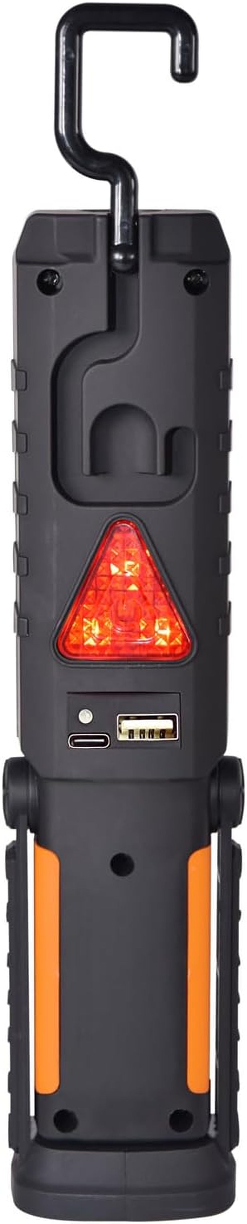 Lyyt | 3-In-1 Rechargeable Bright Worklight: 3W COB Leds, Secondary LED Torch, and Emergency Red LED | Features Swivel Hook, Magnet, and USB Powerbank Function