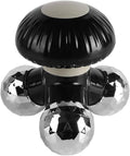Mini Handheld Electric Vibration Deep Tissue Massager Portable Body Massager for Back Neck Shoulders and Hands Powered by USB or 3AAA Batteries (Black)