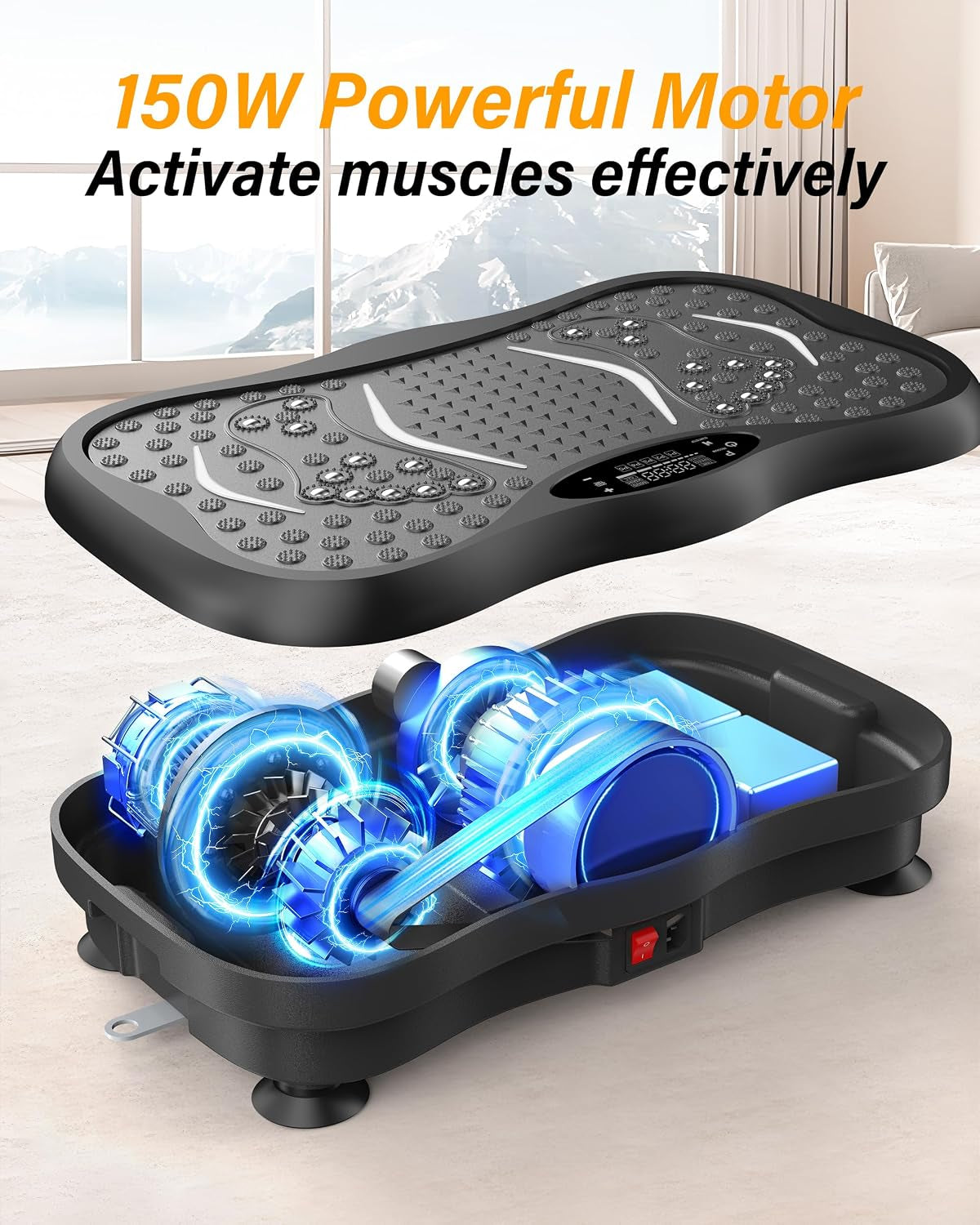 Vibration Plate Exercise Machine, 99 Speeds, 5 Programmes