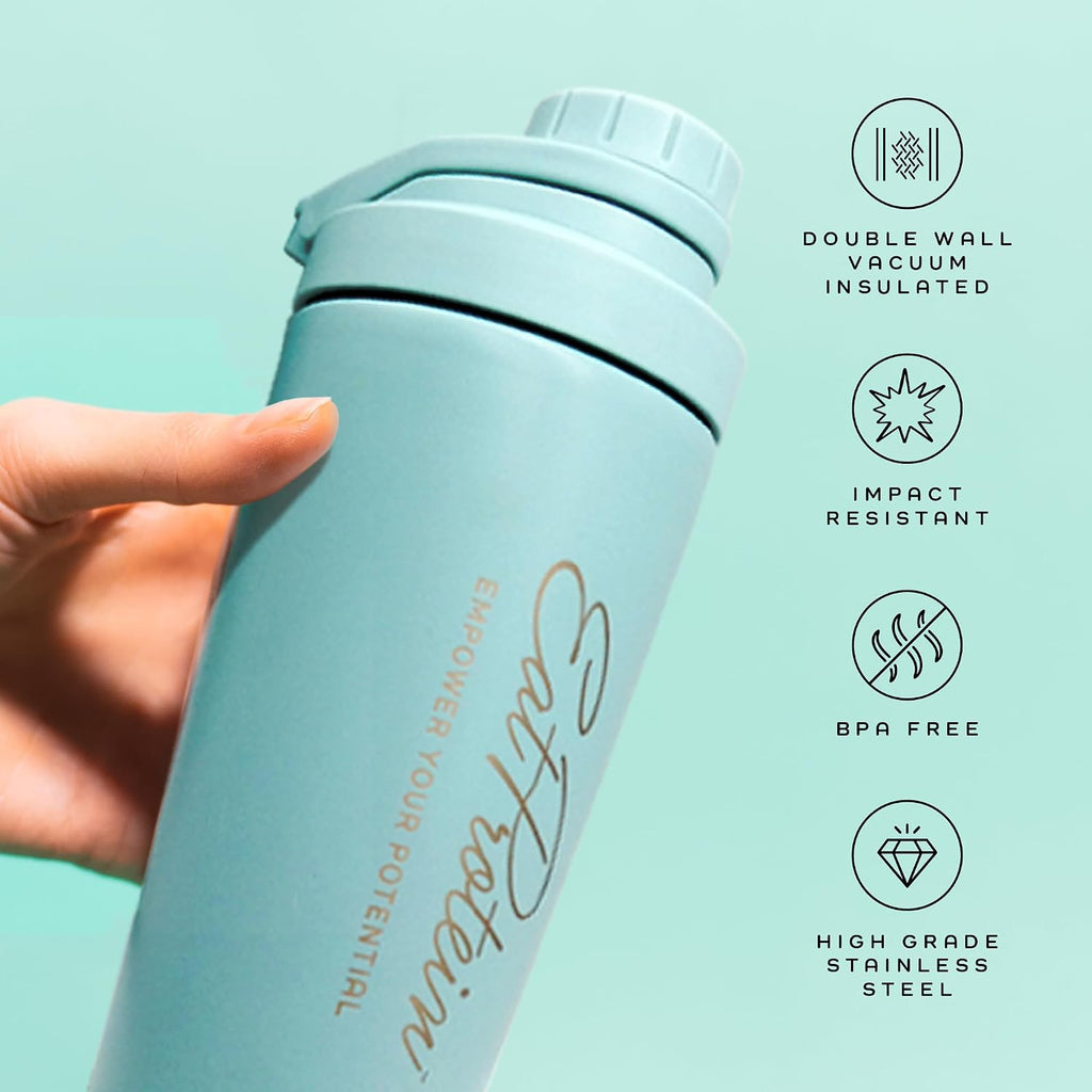 Stainless Steel Insulated 600Ml/20Oz | Protein Shaker | Water Bottle