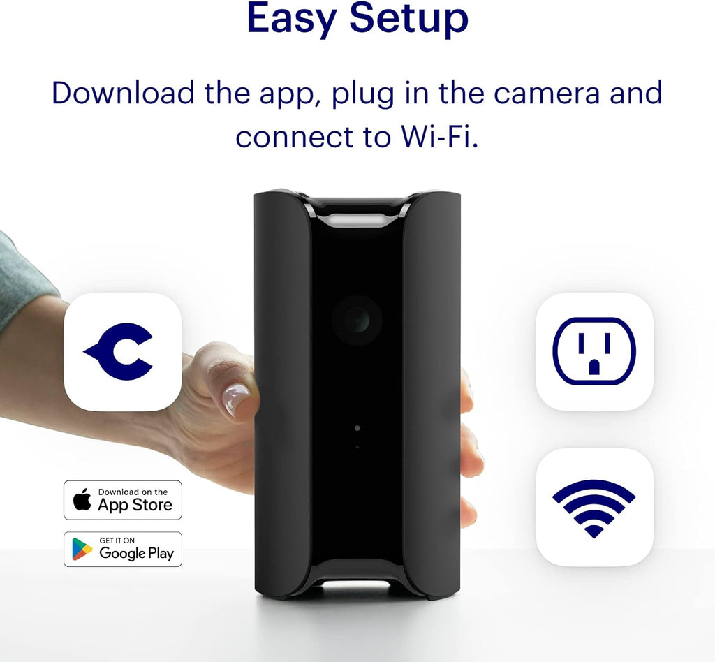 Pro Indoor Home Security Camera 1080P HD Wifi IP | 24/7 Watch Live Video, Siren, Climate Monitor, Motion Alerts, Two-Way Talk, Night Vision, 10X Zoom, Private Mode, Works with Alexa and More