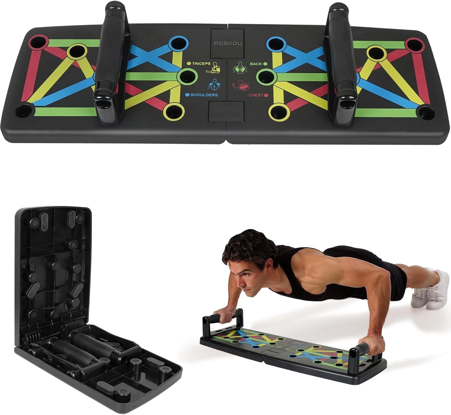 Push up Board Home Exercise Press up Board Strength Training Workout Fitness Gym Equipment