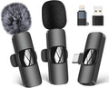 Wireless Lavalier Microphone for Iphone - Ipad, Android Phone,Computer, Mini Lapel Mic with Noise Reduction and Crystal Sound for Video Recording, Vlogging, Tiktok, Youtube