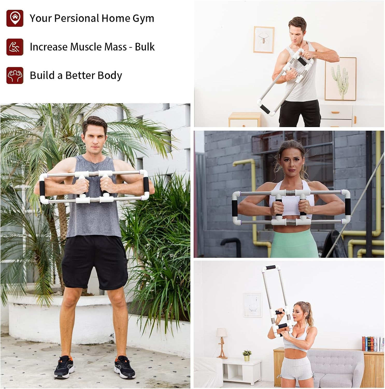 Push down Bar - Chest Exerciser for Home Gym