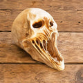 Gothic 3D Demon Skull Sculpture, Horror Skull Decor, Halloween Tabletop Figurine, Dark Gothic Home or Bar Decoration