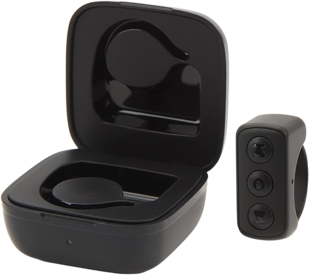 Tiktok Remote Control Kindle APP Page Turner,Bluetooth Camera Video Recording Remote,App Remote Scrolling Ring Clicker,Tik Tok Scrolling Ring for Cell Phone (Black)
