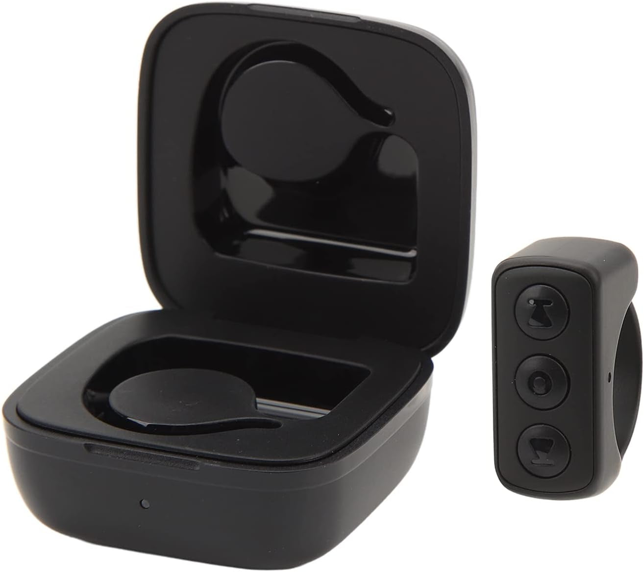 Tiktok Remote Control Kindle APP Page Turner,Bluetooth Camera Video Recording Remote,App Remote Scrolling Ring Clicker,Tik Tok Scrolling Ring for Cell Phone (Black)
