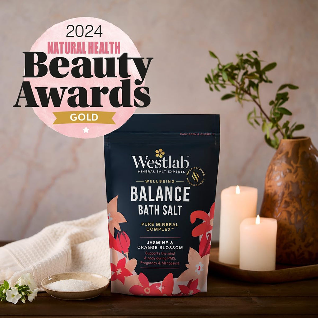 Wellbeing Balance Bath Salts 1Kg Jasmine & Orange Blossom (1 Pack)