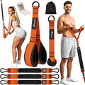 Resistance Bands Training for Arms, Biceps, Triceps, Back, Abs, Shoulders, Exercise Bands with Handles, Door Anchor, Heavy Duty Home Gym Workout Equipment for Face Pulls, Tricep Pushdowns