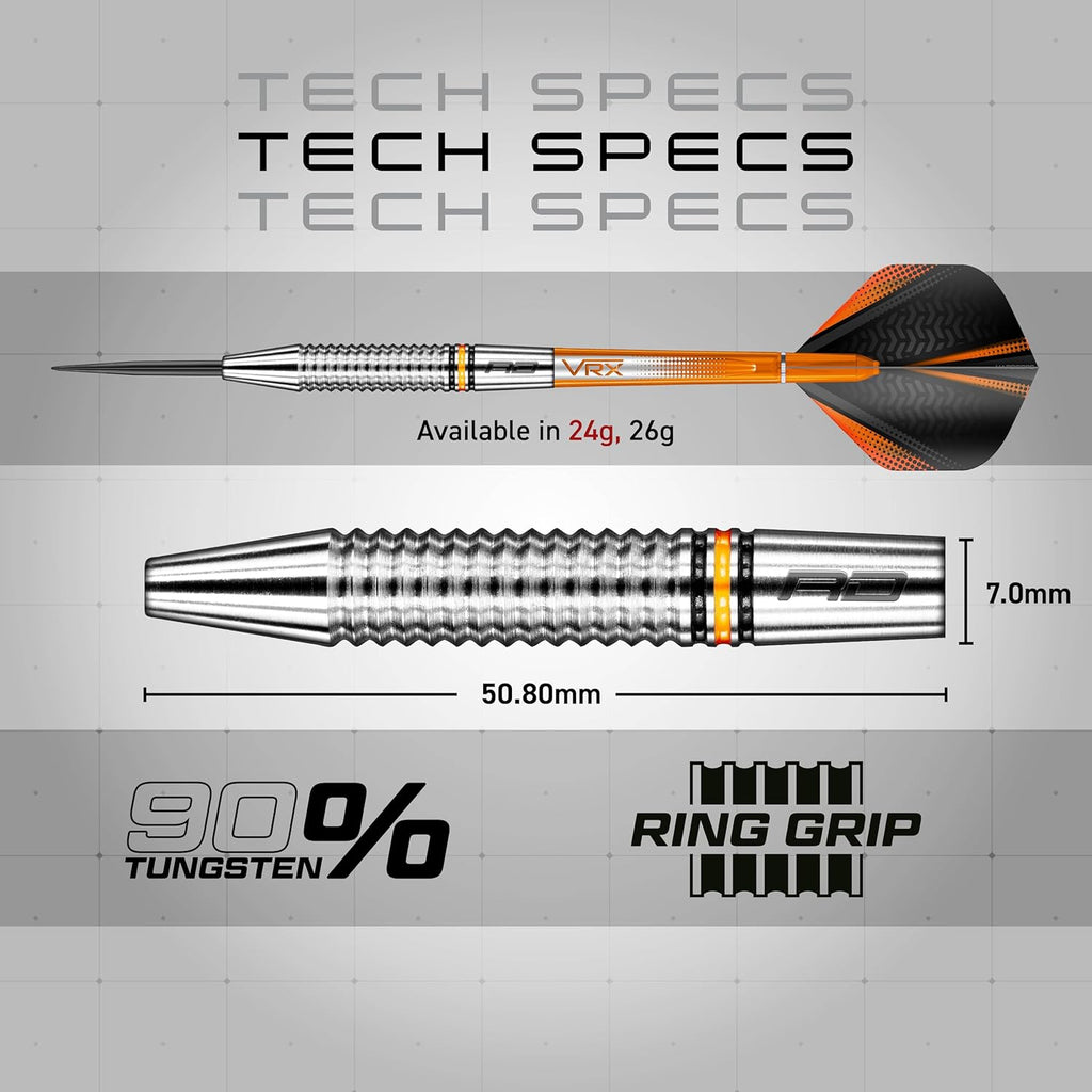 Darts | Amberjack | Steel Tip | Tungsten Darts Set | 22G - 30G