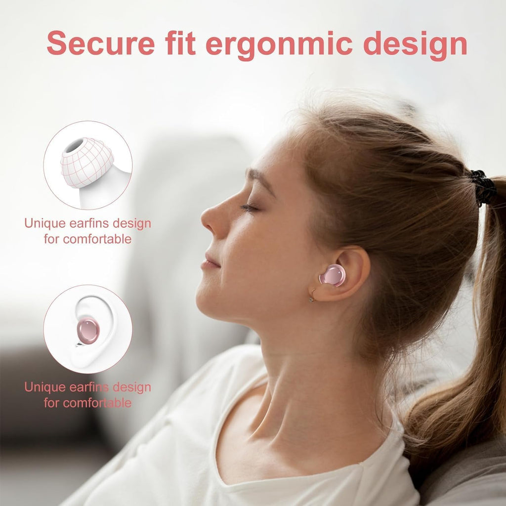 Wireless Earbuds,Bluetooth 5.3 Headphones 2025 Bluetooth Headphones in Ear with 4 ENC Mic, Wireless with LED Display, IP7 Waterproof Headset, 128H Bluetooth Headset, Touch Controls, USB-C