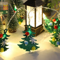 Non woven Christmas tree Christmas lights LED light string