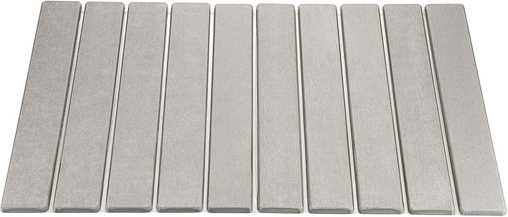 Multi-Piece Combination Diatomite Stone Bath Mats, Non-Slip Washable Modern Mats for Bathroom, Kitchen, Laundry Room, 58 * 39 * 0.8Cm (Gray)