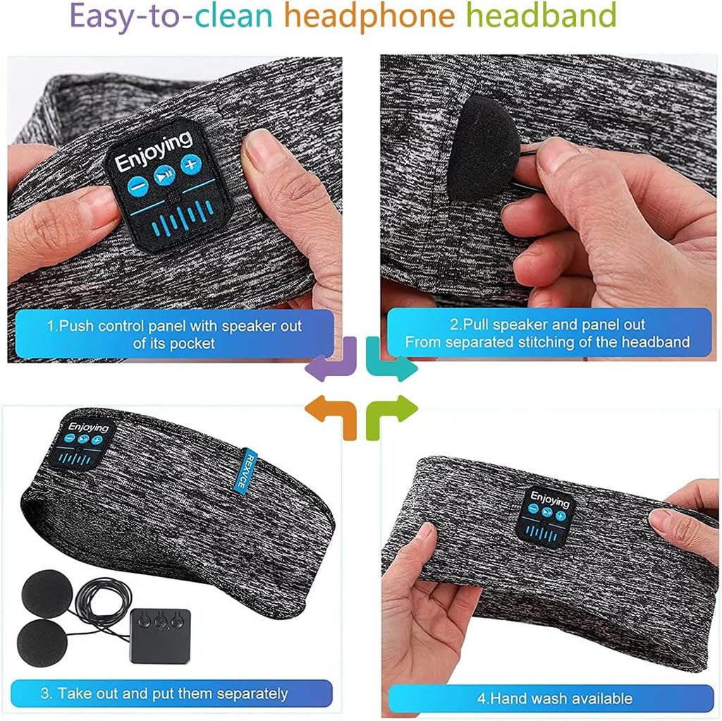 Sleep Headphones V5.0 Wireless Bluetooth Snoozeband Built-In HD Speakers