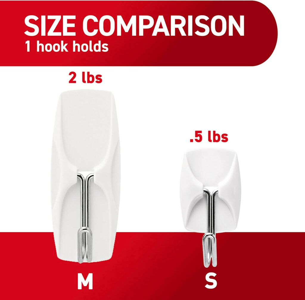 GP067-16NA Small Wire Hardware, Silver, White, 16 Hooks