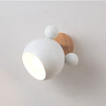 Nordic Wall Lamp Bedroom Bedside Lamp Pink Cute Personality Decorative Lamp Macaron Simple Children's Room Wall Lamp