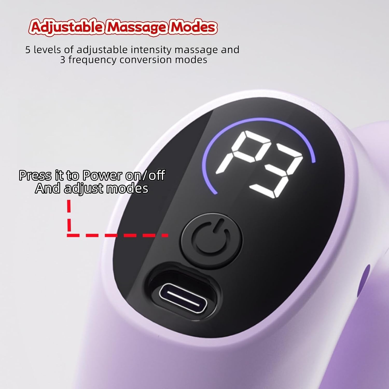 Multifunctional Full-Body Fascia Ring, Body Massager for Muscle Stimulater Machine, Electric Adjustable 3 Modes & 5 Levels Massagers Tool Gift for All (D1)