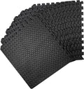 Interlocking Foam Mats Soft | (60 X 60 Cm) Eva Exercise Mat | 12 Tiles Covers 48 Square Feet | Rubber Matting Non-Slip for Gym Floor | Thick Yoga Exercise Matt for Home, Gym, or Office