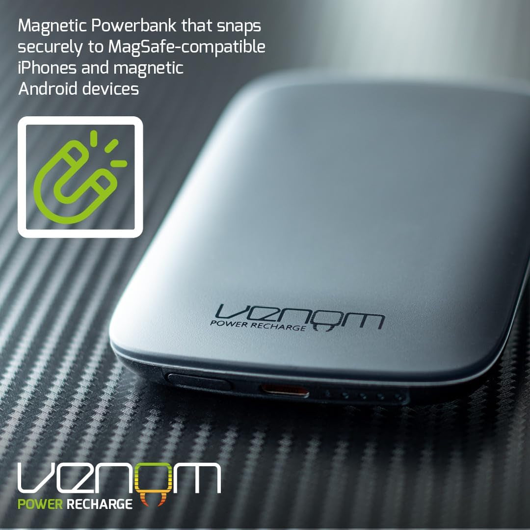 Magnetic Power Bank, 5000Mah Fast Charge, Magsafe Compatible, for Iphone and Android