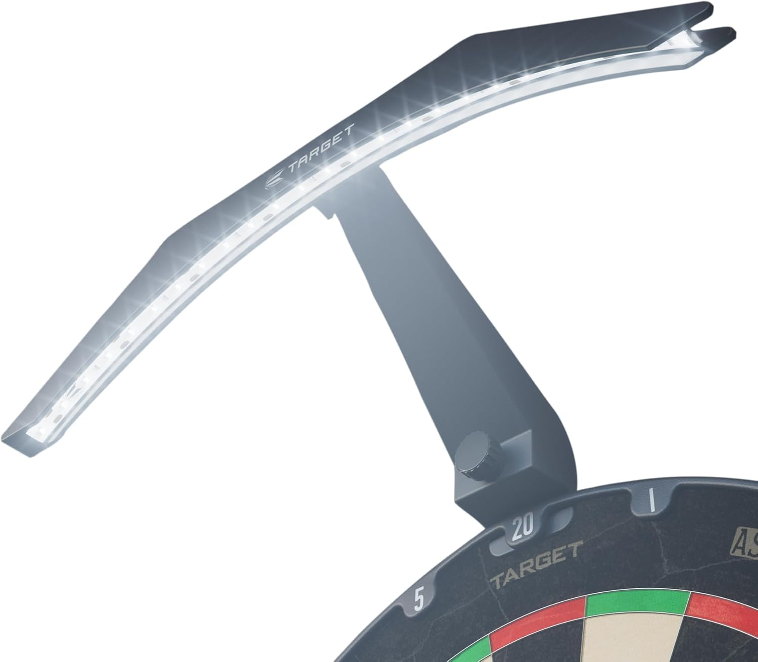 LED Dartboard Light - Bright Dart Board Lighting | Extra Long 3M Cable | Securely Fits All Dart Boards | Easy Assembly | Professional Darts Accessories