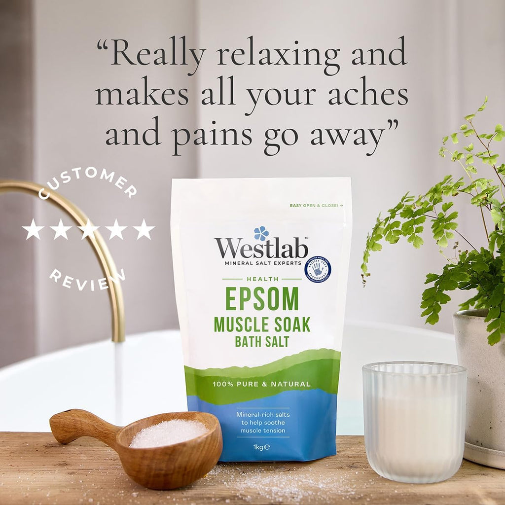 Health Epsom Bath Salts 2Kg (1 Pack)