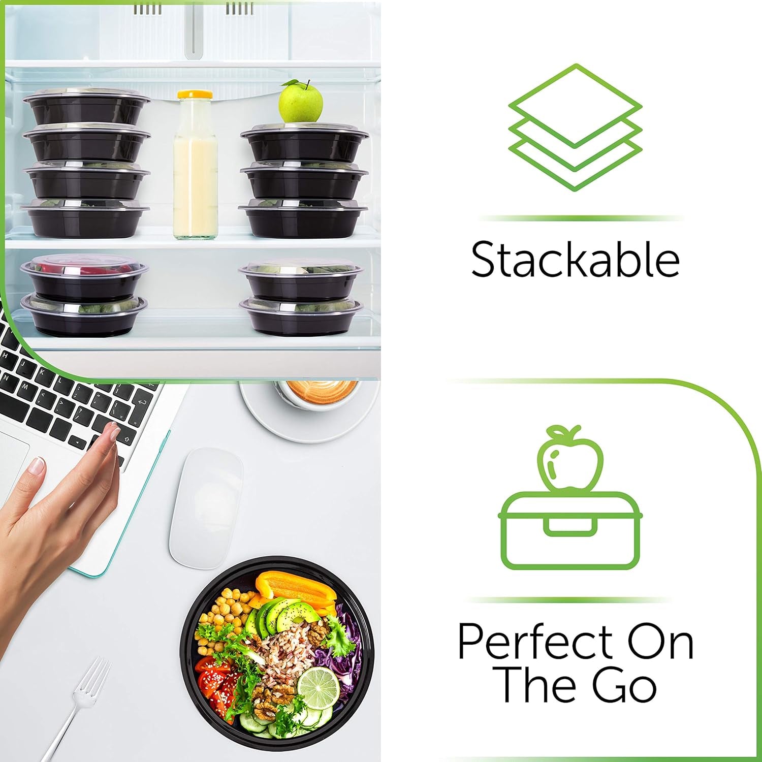 30 Pack Meal Prep Containers Reusable