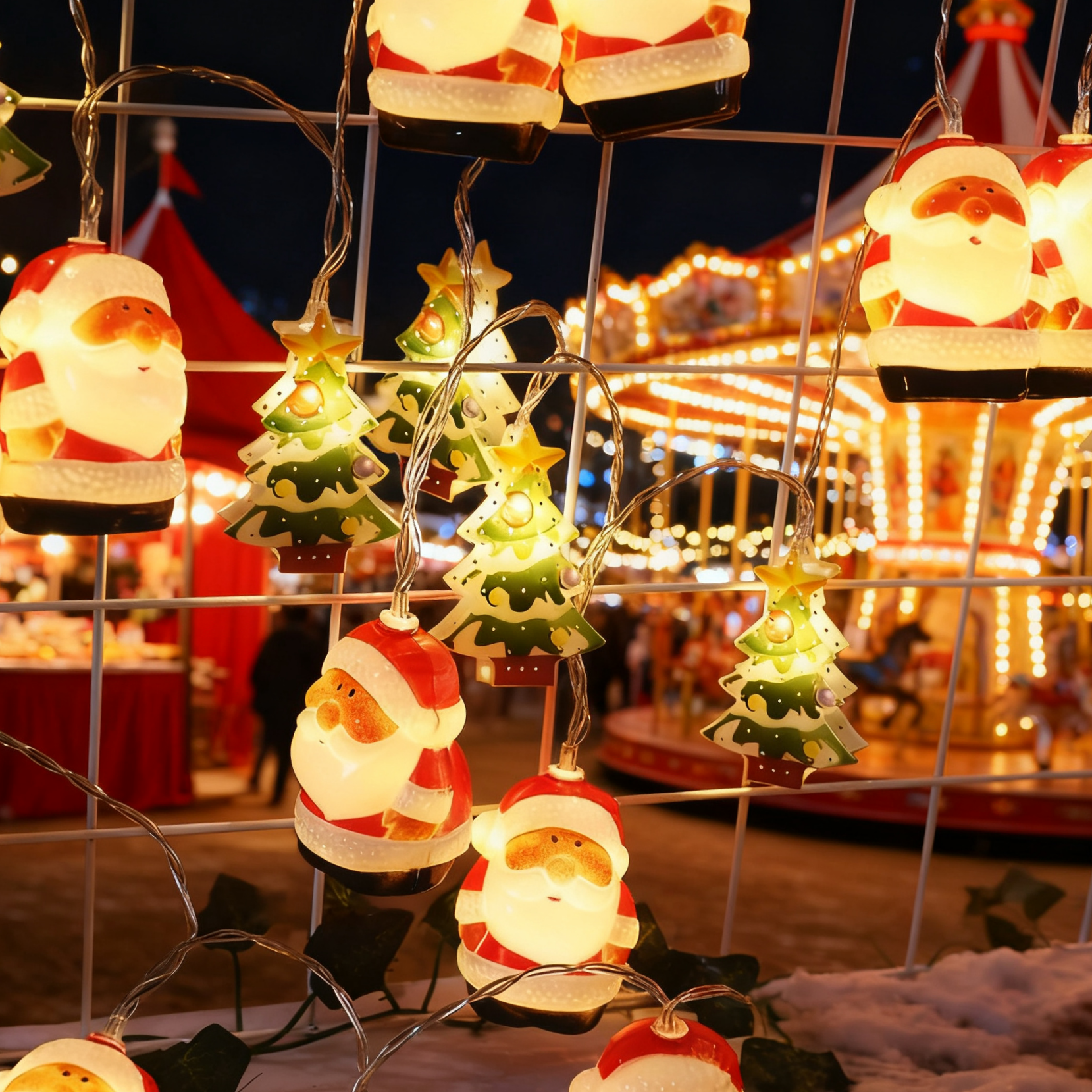 Santa Claus+Christmas Tree Christmas Lights LED Light String