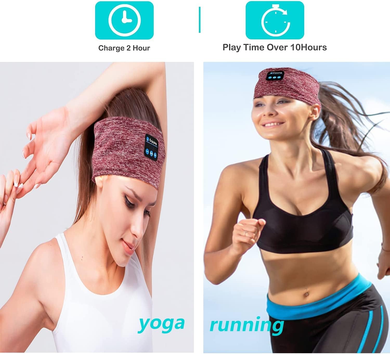 Sleep Headphones V5.0 Wireless Bluetooth Snoozeband Built-In HD Speakers